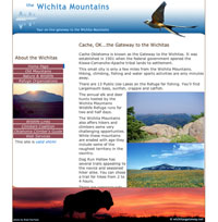 Nature preserve information site.